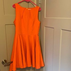 Elegant Orange Flare Dress from Closet UK size 16